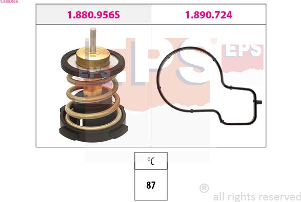 EPS 1.880.956 - Termostaatti, jäähdytysneste inparts.fi