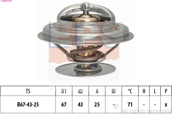 EPS 1.880.979S - Termostaatti, jäähdytysneste inparts.fi