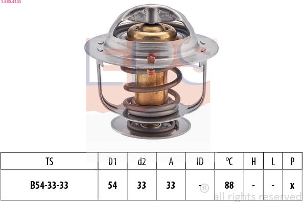 EPS 1.880.414S - Termostaatti, jäähdytysneste inparts.fi