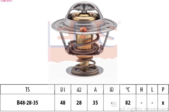 EPS 1.880.415S - Termostaatti, jäähdytysneste inparts.fi