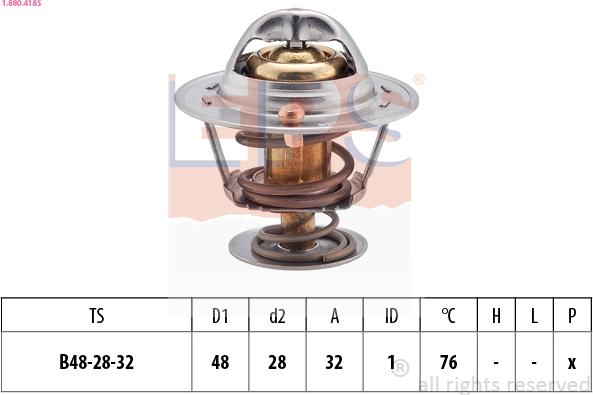 EPS 1.880.418S - Termostaatti, jäähdytysneste inparts.fi