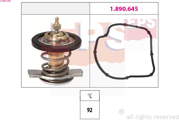 EPS 1.880.590 - Termostaatti, jäähdytysneste inparts.fi