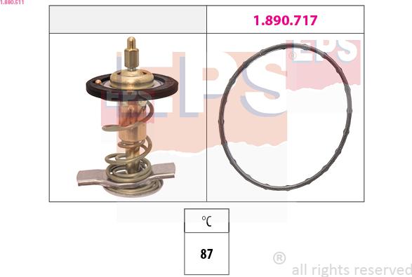 EPS 1.880.511 - Termostaatti, jäähdytysneste inparts.fi