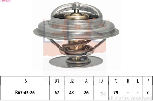 EPS 1.880.578S - Termostaatti, jäähdytysneste inparts.fi