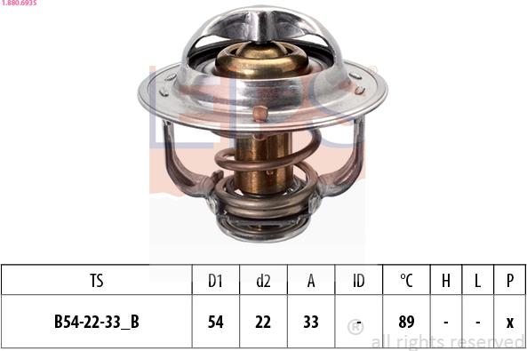 EPS 1.880.693S - Termostaatti, jäähdytysneste inparts.fi