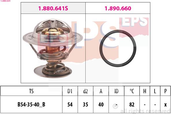 EPS 1.880.641 - Termostaatti, jäähdytysneste inparts.fi