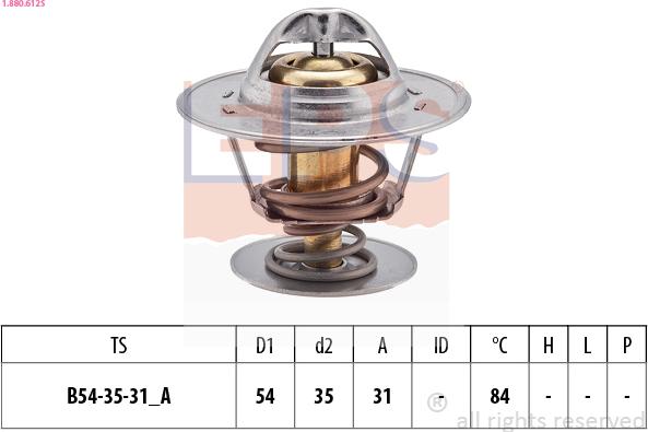 EPS 1.880.612S - Termostaatti, jäähdytysneste inparts.fi