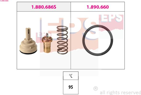 EPS 1.880.686 - Termostaatti, jäähdytysneste inparts.fi