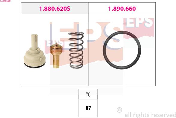 EPS 1.880.620 - Termostaatti, jäähdytysneste inparts.fi