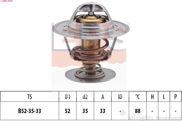 EPS 1.880.394S - Termostaatti, jäähdytysneste inparts.fi