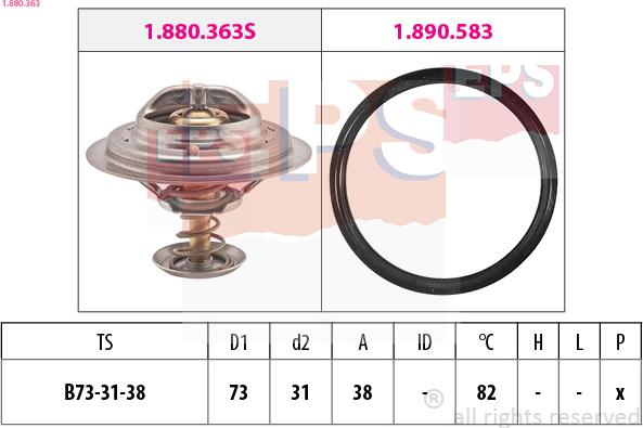 EPS 1.880.363 - Termostaatti, jäähdytysneste inparts.fi