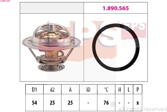 EPS 1.880.328 - Termostaatti, jäähdytysneste inparts.fi