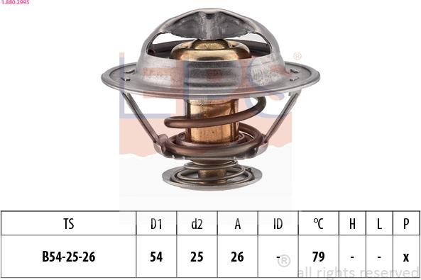 EPS 1.880.299S - Termostaatti, jäähdytysneste inparts.fi