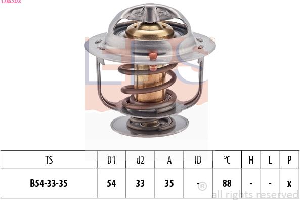 EPS 1.880.248S - Termostaatti, jäähdytysneste inparts.fi