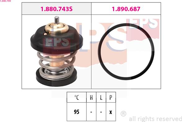 EPS 1.880.799 - Termostaatti, jäähdytysneste inparts.fi