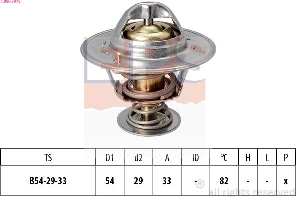 EPS 1.880.797S - Termostaatti, jäähdytysneste inparts.fi