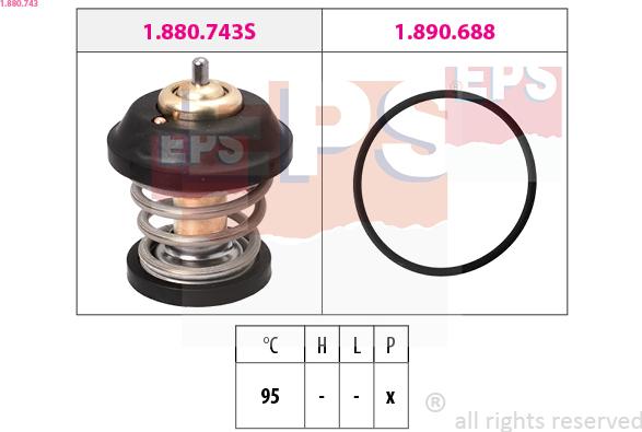 EPS 1.880.743 - Termostaatti, jäähdytysneste inparts.fi