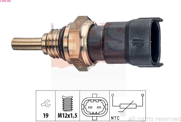 EPS 1.830.386 - Tunnistin, jäähdytysnesteen lämpötila inparts.fi