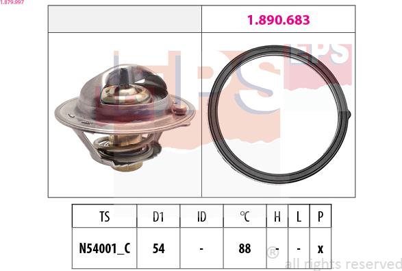 EPS 1.879.997 - Termostaatti, jäähdytysneste inparts.fi