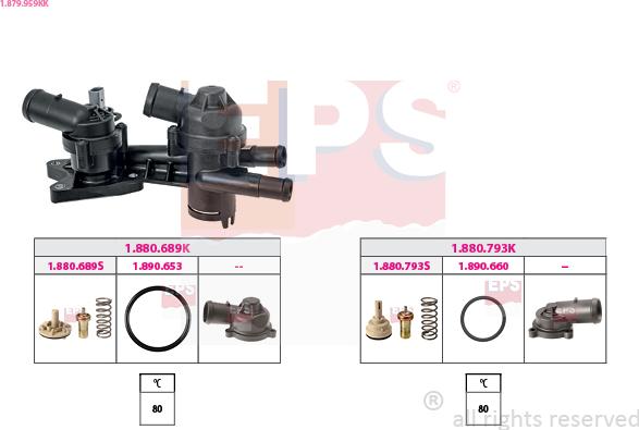 EPS 1.879.959KK - Termostaatti, jäähdytysneste inparts.fi