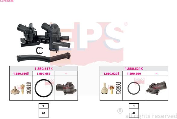 EPS 1.879.955KK - Termostaatti, jäähdytysneste inparts.fi