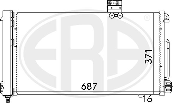 ERA 667050 - Lauhdutin, ilmastointilaite inparts.fi