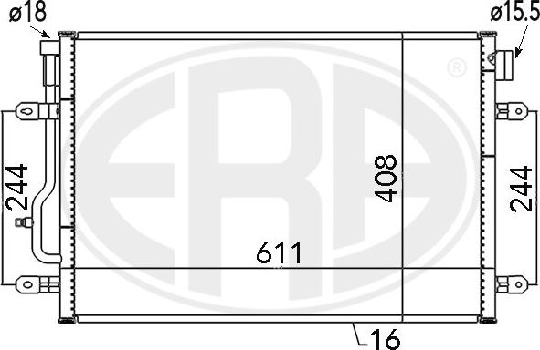 ERA 667060 - Lauhdutin, ilmastointilaite inparts.fi