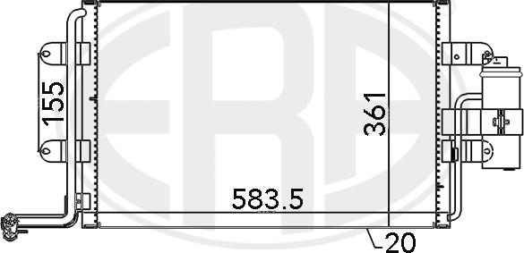 ERA 667062 - Lauhdutin, ilmastointilaite inparts.fi