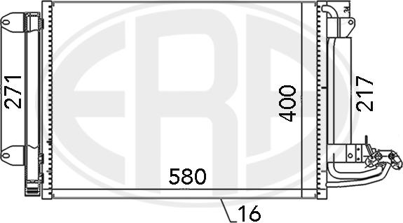 ERA 667003 - Lauhdutin, ilmastointilaite inparts.fi