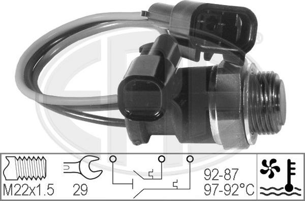 ERA 330205 - Lämpökytkin, jäähdyttimen puhallin inparts.fi