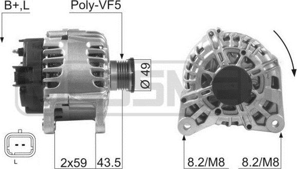 ERA 210056R - Laturi inparts.fi