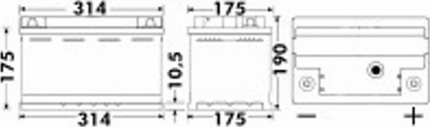 Exide 580 35 - Käynnistysakku inparts.fi