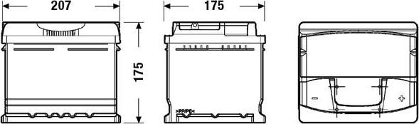 Exide EA472 - Käynnistysakku inparts.fi