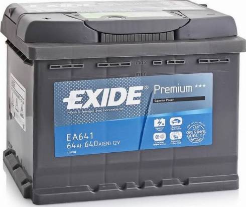 Exide EA641 - Käynnistysakku inparts.fi