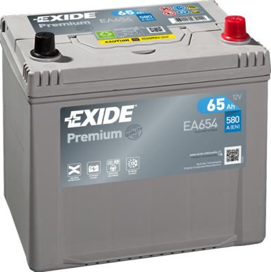 Exide EA654 - Käynnistysakku inparts.fi