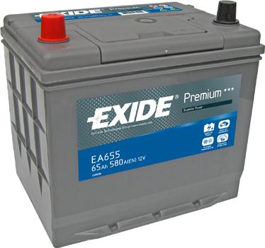 Exide EA655 - Käynnistysakku inparts.fi