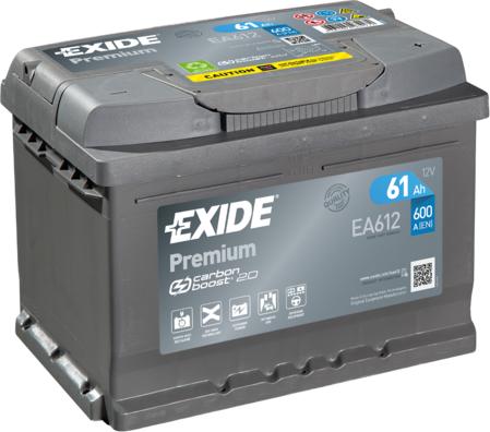 Exide EA612 - Käynnistysakku inparts.fi