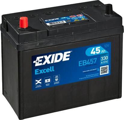 Exide EB457 - Käynnistysakku inparts.fi