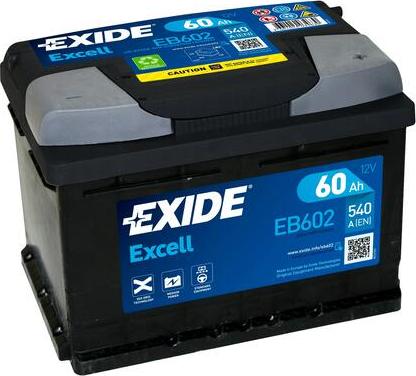 Exide EB602 - Käynnistysakku inparts.fi