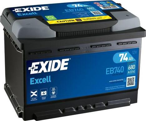 Exide EB740 - Käynnistysakku inparts.fi