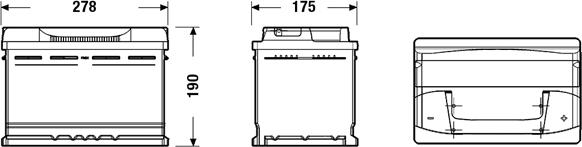 Exide EB740 - Käynnistysakku inparts.fi