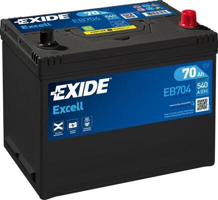 Exide EB704 - Käynnistysakku inparts.fi