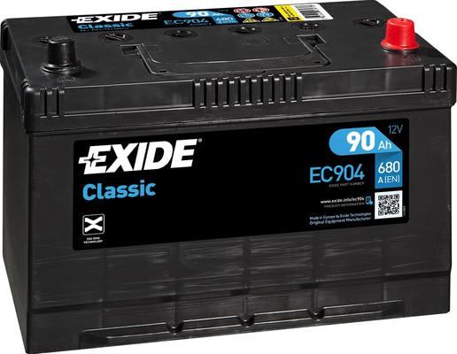 Exide EC904 - Käynnistysakku inparts.fi