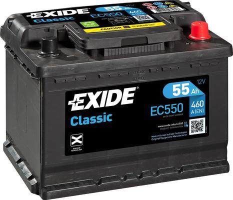 Exide EC550 - Käynnistysakku inparts.fi