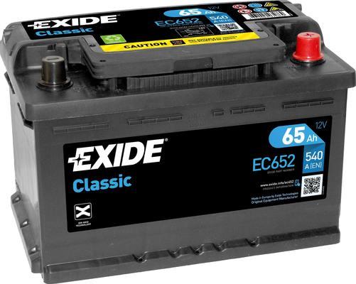 Exide EC652 - Käynnistysakku inparts.fi