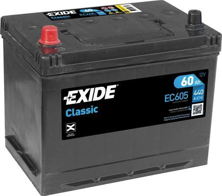 Exide EC605 - Käynnistysakku inparts.fi