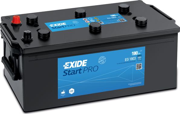 Exide EG1803 - Käynnistysakku inparts.fi