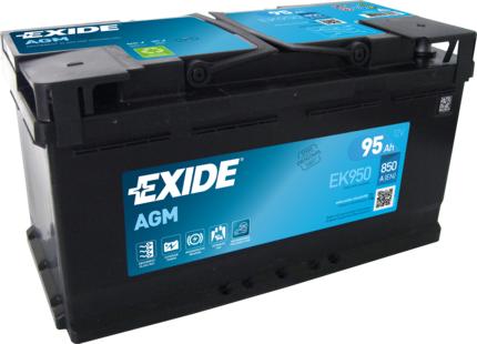 Exide EK950 - Käynnistysakku inparts.fi