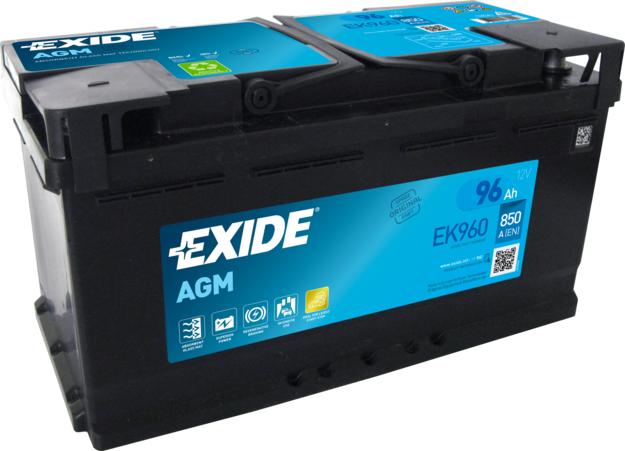 Exide EK960 - Käynnistysakku inparts.fi