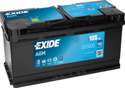 Exide EK1050 - Käynnistysakku inparts.fi